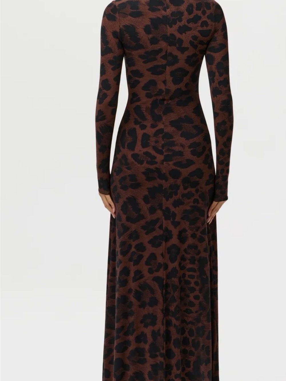 🤎 Naked Wardrobe Leopard Maxi Dress in Brown and Black - Picture 2 of 5